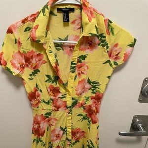 Summer floral mini dress